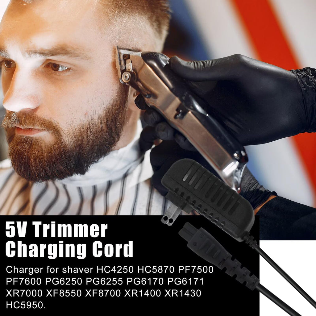 Premium Charger for Remington Shaver Replacement for Remington HC4250 PG6171 PF7500 PF7600 PG6250 PA-0510N Beard Trimmer Charger for Remington Hair Clipper Wall Power Supply Cord 5V Adapter