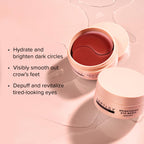 DRMTLGY Brightening Eye Masks (30 Pairs) - Caffeine Eye Masks for Dark Circles and Puffiness with Hyaluronic Acid, Eye Patches for Puffy Eyes