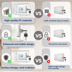 6 PCS Large Thermostat Lock Box Cover with Key, Clear Thermostat Cover with Lock Compatible with Home Thermostat On Wall, AC Lock Box Cover with Key Fits Thermostats 5" H x 6" W or Smaller