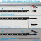 TORCHSTAR 6pcs 12 Inch LED Safe Lighting Kit, Motion Sensor, 5000K