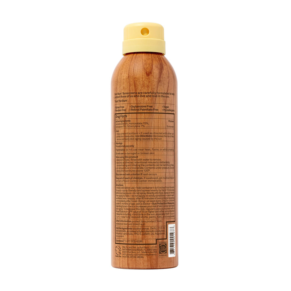 Sun Bum Original SPF 50 Sunscreen Body Spray - Broad Spectrum Moisturizing Sunscreen with Vitamin E - Hawaii 104 Act Compliant (Made without Octinoxate & Oxybenzone) - 6 oz