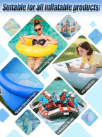Aulock 4ft x 2.8ft Exlarge Pool Liner Repair Patch - Self-Adhesive Vinyl Patch Kit for In-Ground or Above Ground Pools Inflatable Swimming Pools, Clear