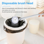 Ganliving 50 Count Disposable Toilet Brush Refills, Toilet Bowl Cleaner, Compatible with Most Toilet Wand for Home and Bathroom Cleaning