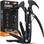 BIIB Gifts for Men, 12 in 1 Hammer Multitool, Anniversary Birthday Gifts for Men, Mens Gifts for Him Dad Husband Boyfriend, Dad Gift for Mens Who Have Everything, Camping Essentials Survival Gear Tool