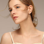 AoedeJ 925 Sterling Silver Hoop Earrings, High Polished Round Tiny Click-Top Hoop Earrings, Small Clasp Hoop Piercing Earrings (Inner Diameter-12mm 1/2'')