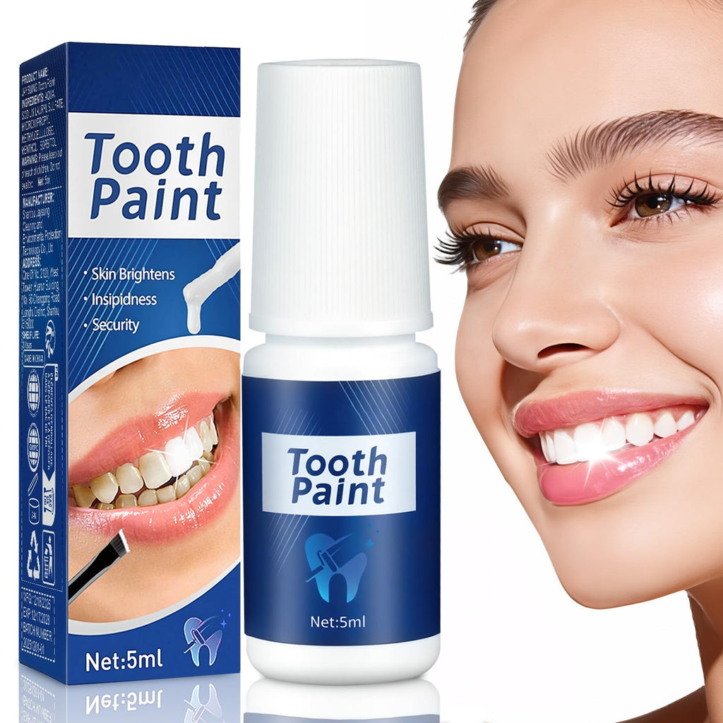 Tooth Paint - Instant Teeth Whitening Paint for Yellow Teeth, Smokers and Coffee Lovers, Creates a Dazzling White Smile in Minutes-GQLJ