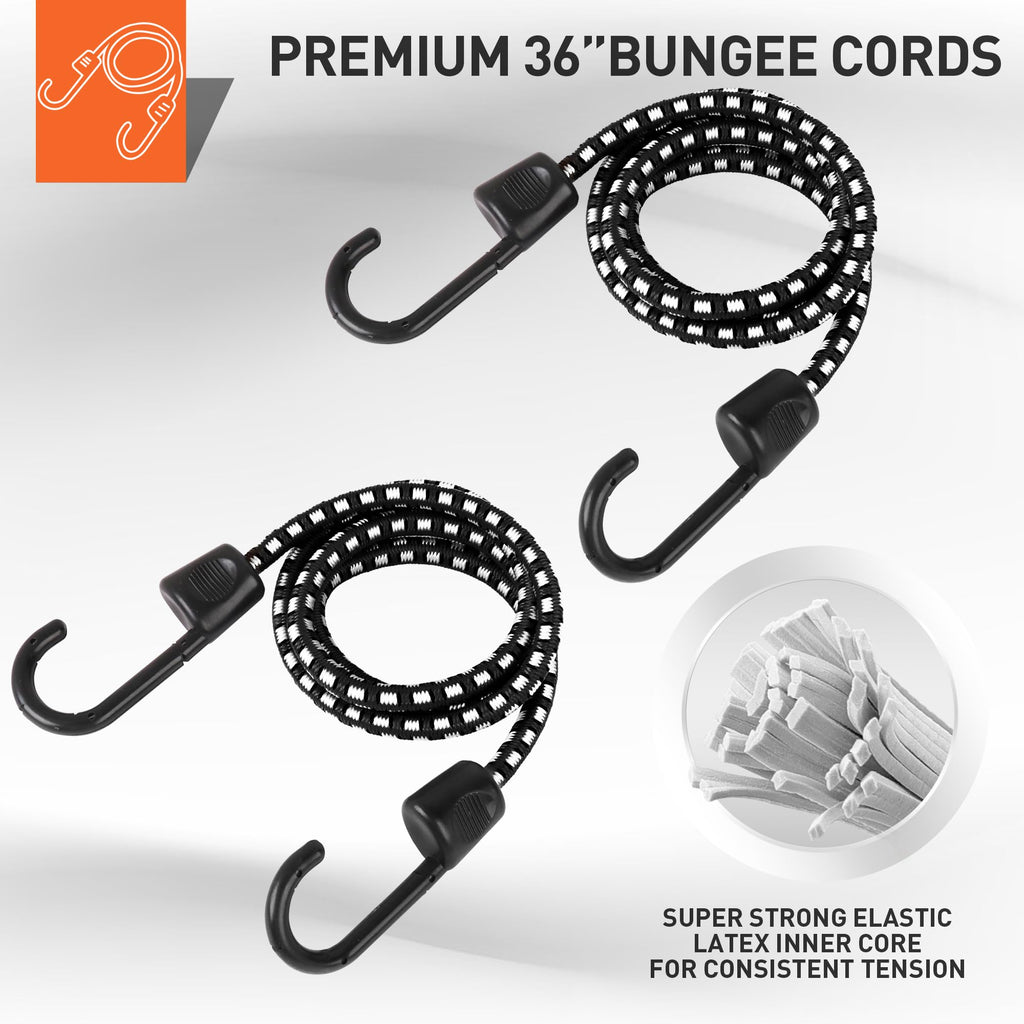 HORUSDY Ratchet Straps, 2,200 LB Break Strength, 4-Pack 15FT Ratchet Tie Down Straps Set for Motorcycle Straps Tie Downs, Appliances, Lawn Equipment, Cargo Straps for Trucks. (Black)