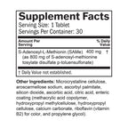 BRAINMD Dr Amen SAMe Mood & Movement 400 - 30 Tablets - Promotes Emotional Balance, Liver Health, Joint Comfort & Mobility - Gluten Free - 30 Servings