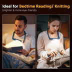 Book Light for Reading in Bed Neck Light Rechargeable Neck Lamp for Reading Camping Working, Fathers Day Gift for Dad Book Lovers Trending Gifts for Men Women Adults Teens Readers Bible Study Supplies