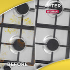 Weiman Heavy Duty Stove and Oven Cleaner and Degreaser for Glass, Ceramic Cooktops, BBQ grill grates - 2 Pack, 24 Oz w/MicroFiber Towel