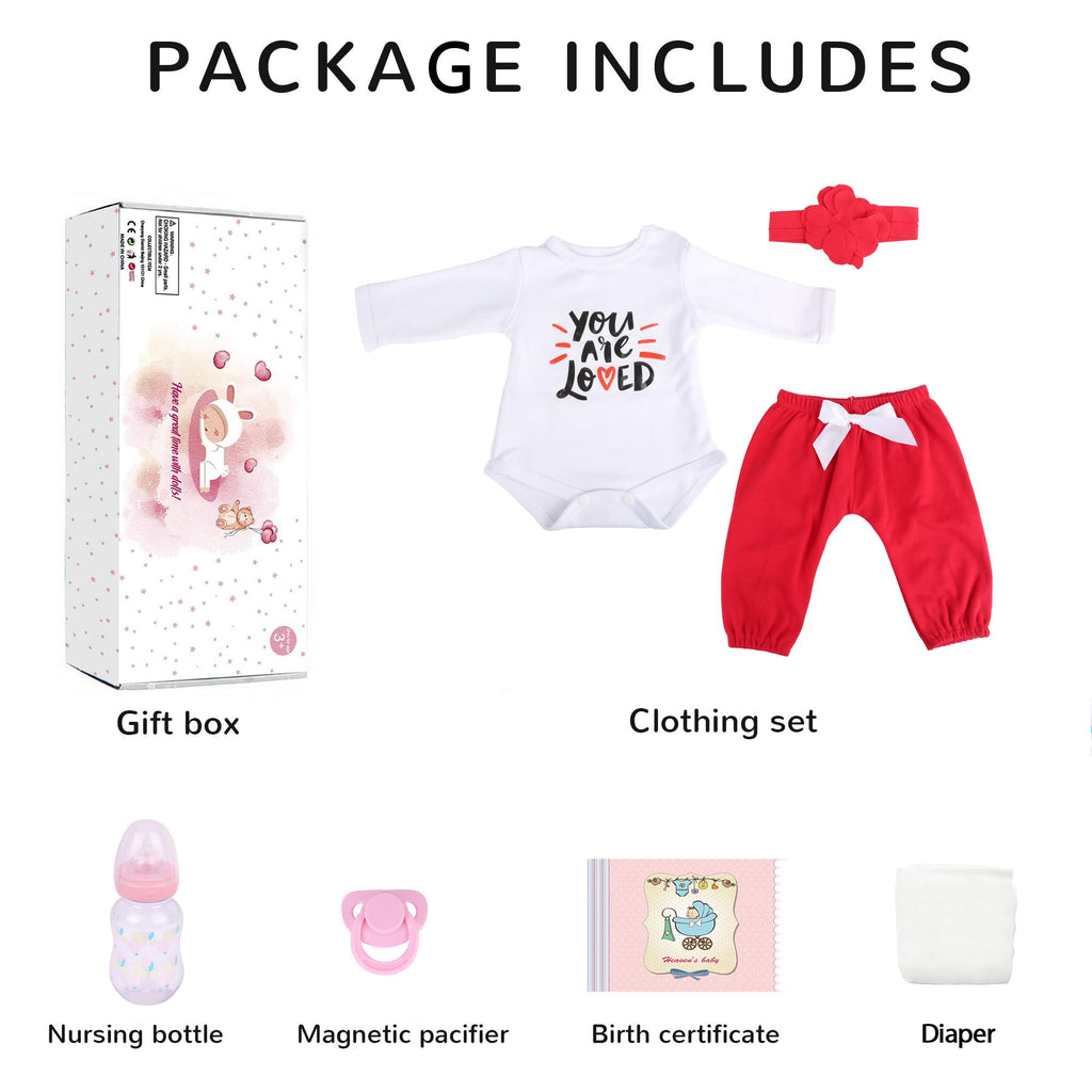 KSBD Realistic Reborn Baby Doll Black Girl – 20 Inch Lifelike Real Life African American Newborn Doll with Soft Body Gift Set for Kids Age 3+