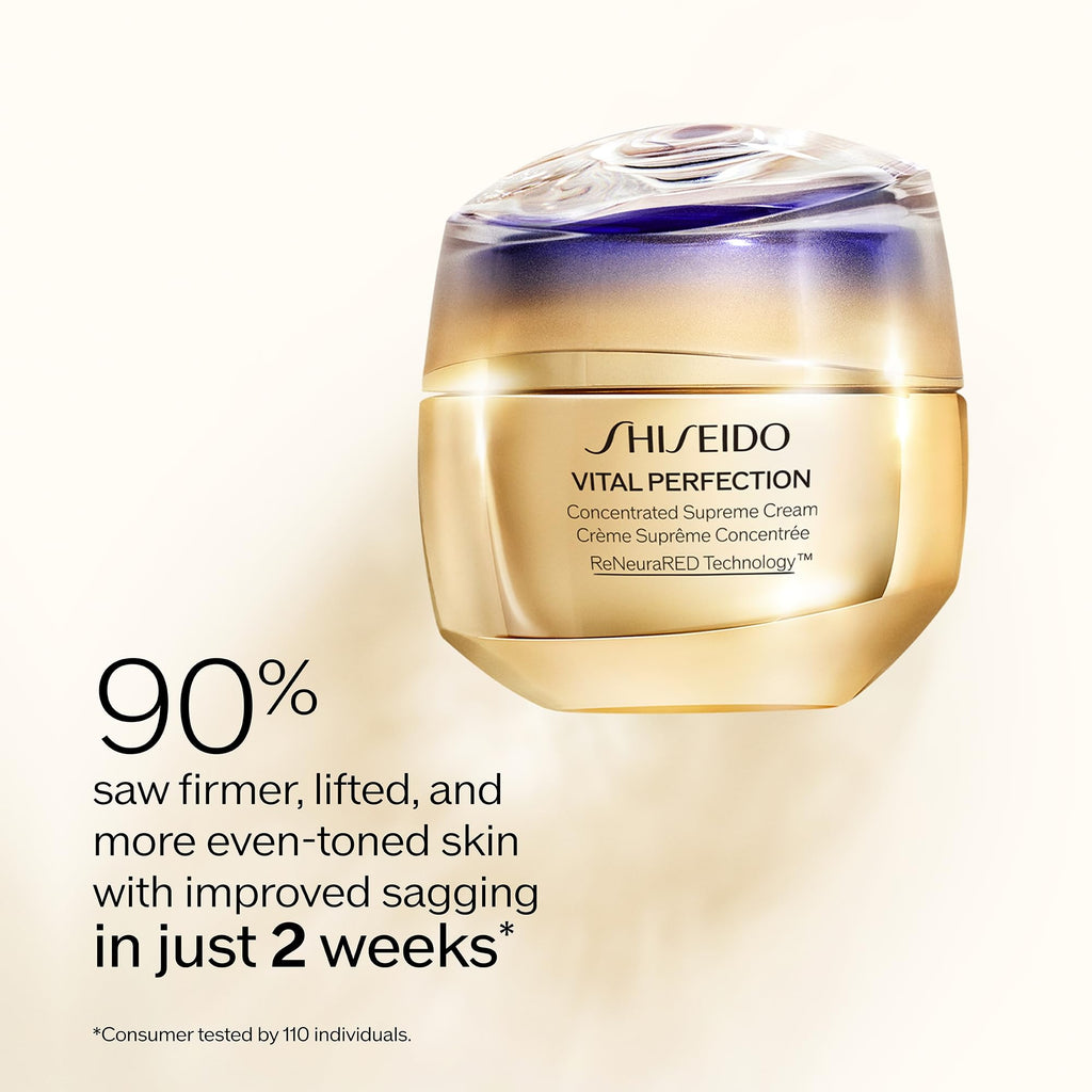 Shiseido Vital Perfection Concentrated Supreme Cream - 50 mL - Rich Moisturizer for Sculpting and Even Tone