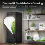 VGrow All-in-One Smart Grow Box, Professional System with Samsung LM301H EVO Grow Light, Advanced Circulation & Ventilation System, Irrigation, Nutrient, Magnetic Window for Indoor Hydroponics