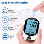 Metene TD-4116 Blood Glucose Monitor Kit, 100 Glucometer Strips, No Coding
