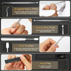 Toenail Clippers for Thick & Ingrown Nails, Professional Nail Clipper Set with Pedicure Tool, Super Sharp Fingernail Cutter with Catcher, Podiatrist Toe Nail Clippers Kit for Seniors, Men & Women