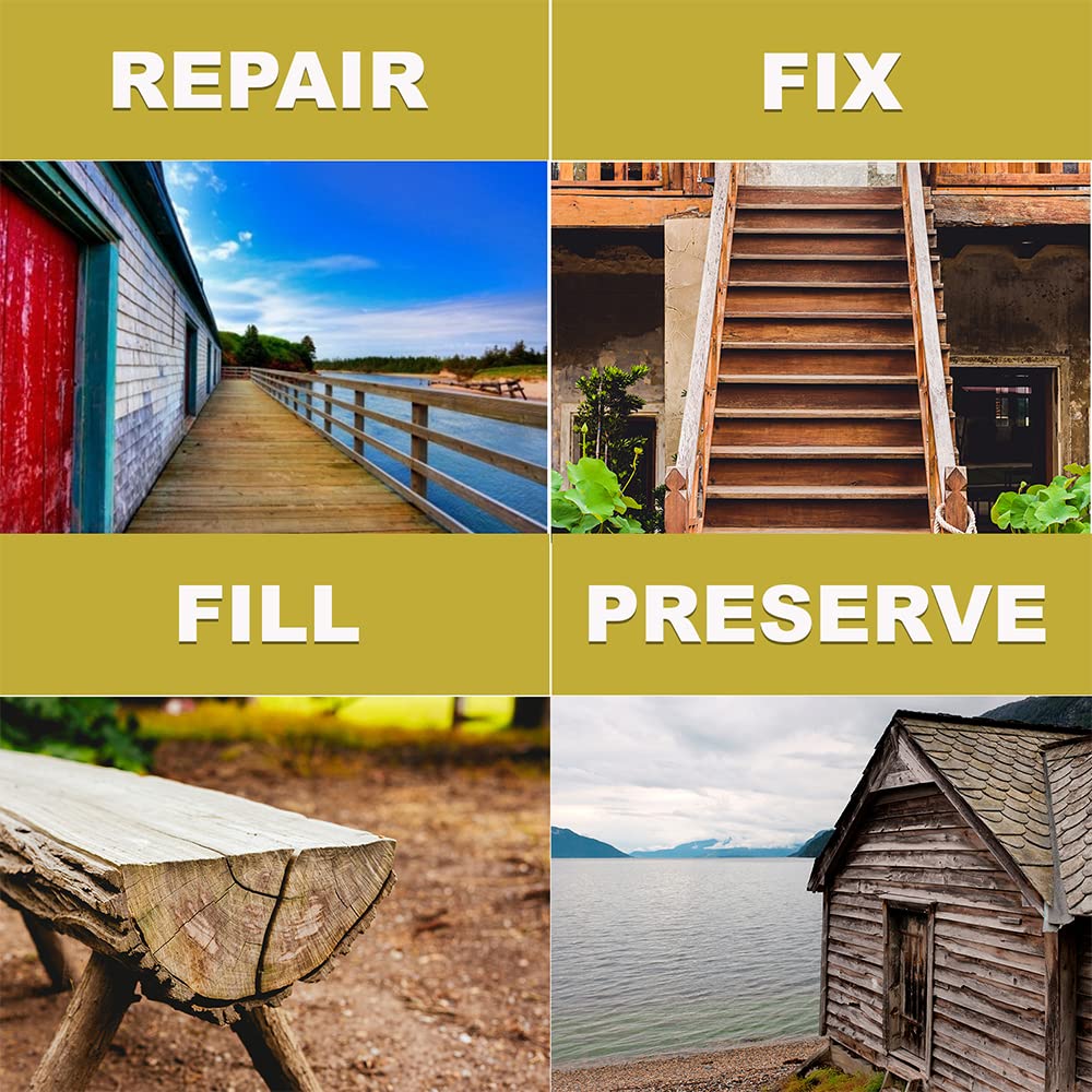PC-Products Wood Repair Epoxy Paste and Wood Hardener Kit, PC-Woody 24 oz and PC-Petrifier 32 oz