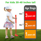 Dyienocs Plastic Mini Golf Clubs for Toddlers,Kids Golf Clubs Set,Outdoor/Indoor Golf Toys Christmas Birthday Present for Boys Girls