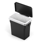 simplehuman 10 Liter / 2.6 Gallon In-Cabinet Trash Can Heavy-Duty Steel Frame, Black