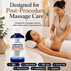 Lymphatic Drainage Massage Oil for Massage Therapy- Warming Arnica & Ginger | Surgeon-Developed Formula | Post Surgery Recovery, BBL, Liposuction, 360 Lipo, Tummy Tuck, Fibrosis | Made in USA | 8.5 Oz