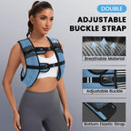 TB3C Weighted Vest Woman Men 12lb Weights with Reflective Stripe, Weighted vest for Women Workout Equipment for Strength Training Running