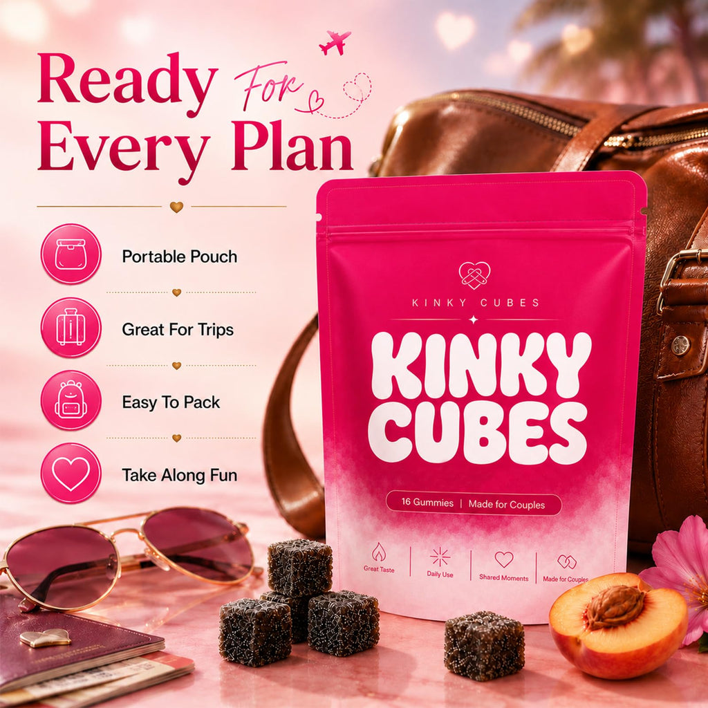 KINKY CUBES Gummies, Boost Mood, Vitamin & Mineral Supplements, 16 Gummies