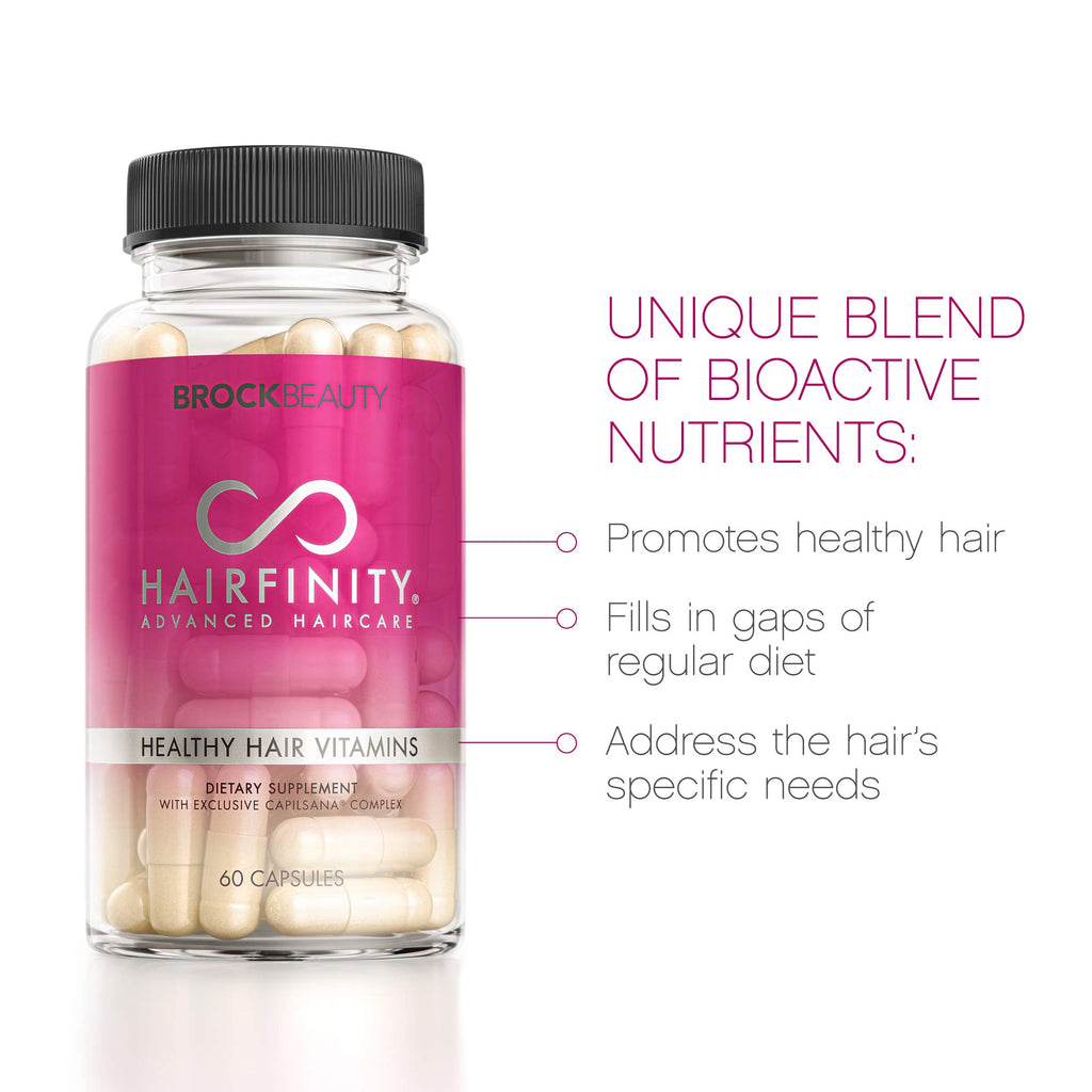 Hairfinity Hair Vitamins - Scientifically Formulated with Biotin, Amino Acids, and a Vitamin Supplement That Helps Support Hair Growth - Vegan - 120 Veggie Capsules (2 Month Supply)