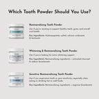 Remineralizing Tooth Powder – Fluoride-Free Oral Care – Gently Cleans & Whitens – Supports Strong Teeth & Fresh Breath – Vegan, Non-GMO, Made with Real Food Ingredients (Regular)