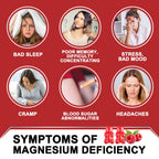 Magnesium Glycinate Gummies 400mg, Mg Potassium Supplement with Chelated Magnesium Malate Complex, Vitamin D, B6, and CoQ10, Supports for Memory, Calm, Mood & Sleep - 60 Count (Pack of 2)