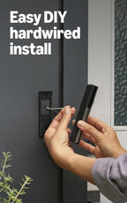 Ring Wired Doorbell Pro (newest model), Home or business security, Retinal 4K with wide-angle video, 10x Enhanced Zoom, and Low-Light Sight, Deep Silver