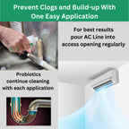 AC Drain Line Cleaner - 2 Pack / 6 Month Supply - Cleans HVAC drain lines, AC line cleaner, condensate lines, fountain drink drain lines and more