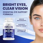 Indelo Visiflora Visual Support Supplement - Visi Flora Advanced Formula for Healthy Vision - 60 Capsules