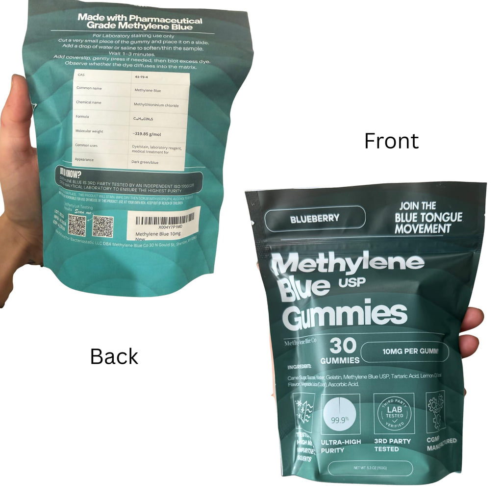 Methylene Blue 10mg 30ct, The First of its Kind, 3rd Party Tested, USP Grade - Proud American Company