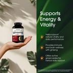 NatureBell Panax Korean Red Ginseng - 240 Softgels - 2,250mg High Strength Herbal Vitality Support* - Standardized 10% Ginsenosides from Six-Year-Old Ginseng Root - Energy & Immune Support*