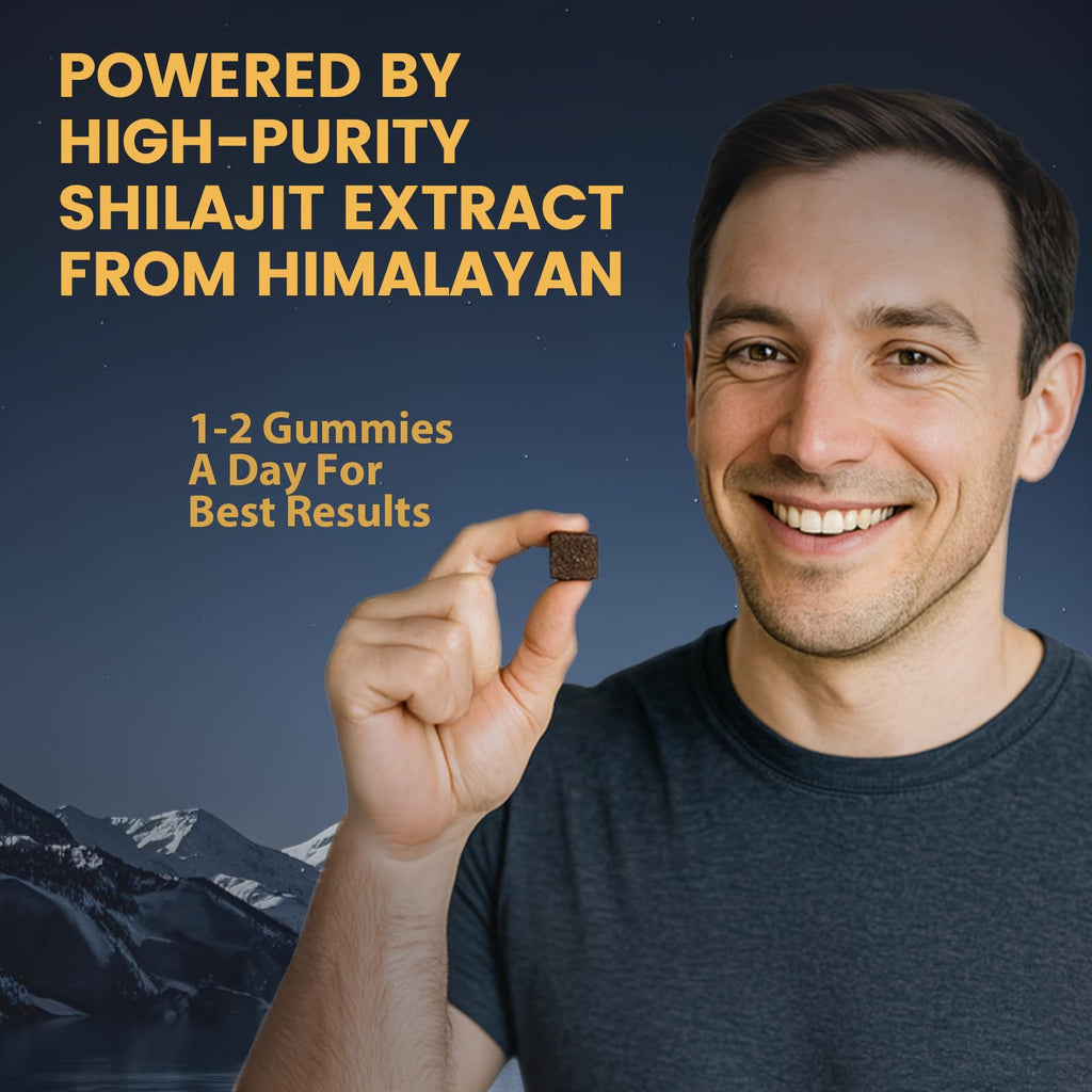 TOGOLIUN Primal Compound Shilajit Gummies for Men,with Manuka Honey, Organic Monk Fruit & Fulvic Acid, Shilajit Gummies Supplements, 30 Gummies