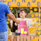 Shyyween 4 Pcs Lemonade Stand Apron Lemon Washable Apron Collection Kitchen Lemonade Stand Decoration Accessories for Painting Cooking Baking Dinner BBQ Grilling Supplies