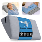 sokoro Bed Wedge Pillow for Sleep Apnea, GERD Acid Reflux Snoring Relief, Pregnancy Side Sleeper Pillow for Adults Seniors Neck Pain Back Sleeping, Leg Elevation Pillows for After Surgery Gifts, Grey