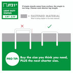 Arrow 215 JT21 Thin Wire Staples for Staple Guns and Staplers, Use for Upholstery, Crafts, General Repairs, 5/16-Inch Leg Length, 7/16-Inch Crown Width, 1000-Pack, Made in the USA
