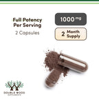 Shilajit Pure Himalayan Capsules (20% Fulvic Acid Supplement) 1,000mg of Authentic Shilajit Extract per Serving, 120 Count (High in Trace Minerals, No Fillers) by Double Wood (Pack of 2)