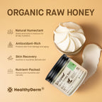 Beef Tallow Honey Balm for Skin: 100% Grass Fed Organic Moisturizer with Organic Raw Honey, Jojoba Oil, Vitamin E – Natural Face and Body Care for Mature, Dry or Sensitive Skin, 2oz, Pack of 2
