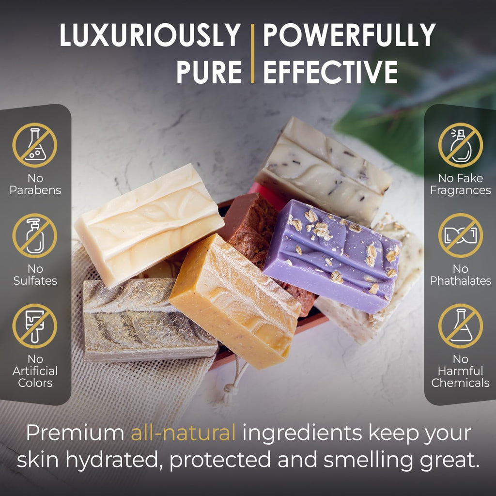 Blue Moon Elise Ain't Buggin Me Citronella Soap - Natural Handmade Soap Made with Pure Citronella, Eucalyptus and Lemongrass Essential Oils - A Must-have for Camping and Outdoor Activities (3pk)