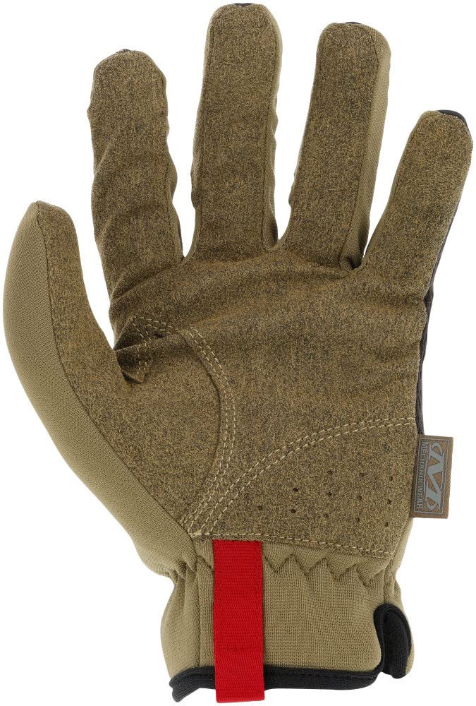Mechanix Wear: FastFit Work Glove with Elastic Cuff for Secure Fit, Performance Gloves for Multi-Purpose Use, Touchscreen Capable Safety Gloves for Men (Brown, X-Large)