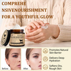 ELBBUB Whipped Tallow Cream for Face & Body - 100% Grass-Fed Beef Tallow, Natural Honey & Beeswax Moisturizer, Deep Hydration & Nourishment, Oil-Free & Unscented, Fast Absorbing