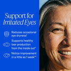 EyePromise EZ Tears Eye Vitamin - 60 Softgels, 30-Day Supply - Eye Supplement with Omega 3s, Primrose Oil & Turmeric Root Extract - Targets Eye Irritation, Dryness, Itchiness & Redness