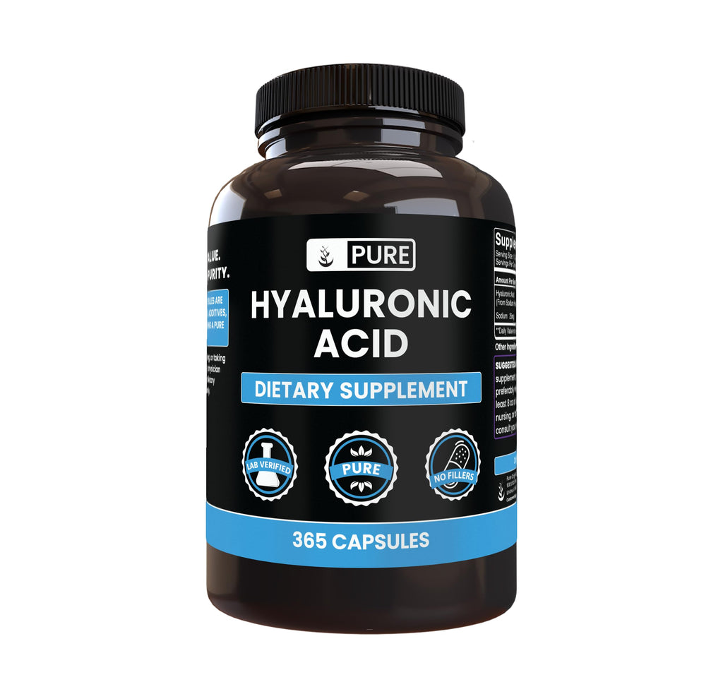 Pure Original Ingredients Hyaluronic Acid (365 Capsules) No Magnesium Or Rice Fillers, Always Pure, Lab Verified