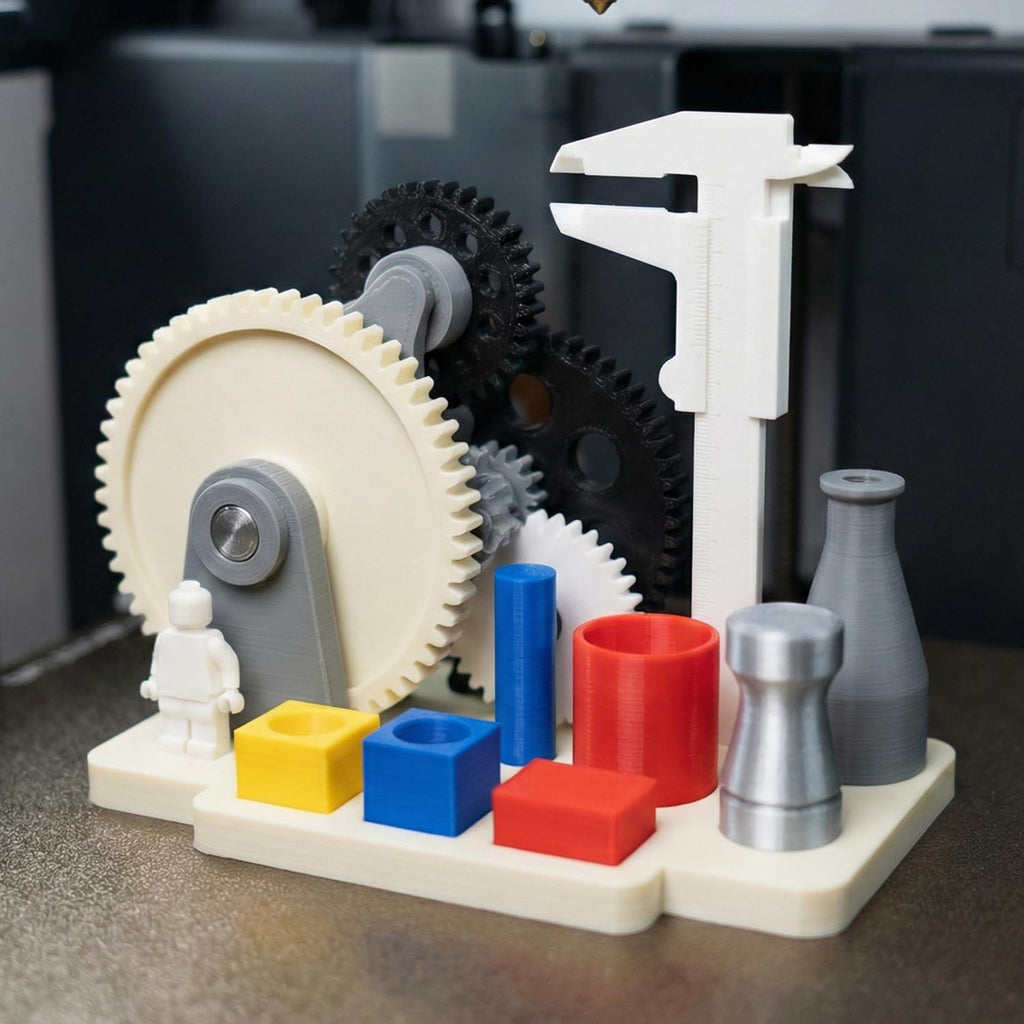 eSUN PLA+ Filament 1.75mm, 3D Printer Filament PLA Plus, Dimensional Accuracy +/- 0.03mm, 1KG per Spool, 4 Spools 3D Printing Filament, Fire Engine Red + Grey + Cold White + Black