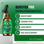 Dentitox Pro Drops for Healthy Teeth and Gums, Dentitox Supplement Advanced Formula Drops - All Natural Blend to Support Fresh Breath, Denti Tox Oral Health, Den Titox Pure Droppers Reviews (3 Pack)