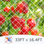 Coolrunner Anti-Bird Netting, 33FT x 16.4FT Bird Net, Nylon Garden Netting