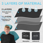550 Pack Disposable Dental Bibs 13"x18", 3-Ply Waterproof Tattoo Bibs Sheet for Nail Salon, Dental Clinic, Feeding, Tattoo Shop (Black)