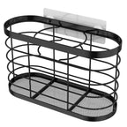Aolldy 3 in 1 Hair Tool Organizer - Adjustable Height Wall Mounted/Cabinet Door Bathroom Organizer, Under Sink for Hair Dryer, Flat Irons, Curling Wands, Straighteners
