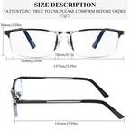 Lcbestbro Reading Glasses for Men, 1.5 Blue Light Blocking Reading Glasses Metal Readers